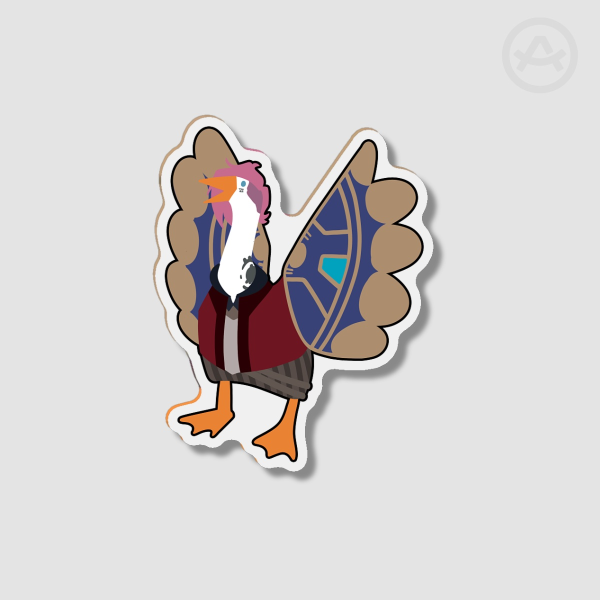 Untitled Goose Game Vi Shaped Fridge Magnet