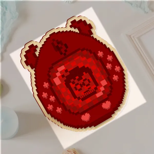 Tamagotchi daredevil Wood Pins
