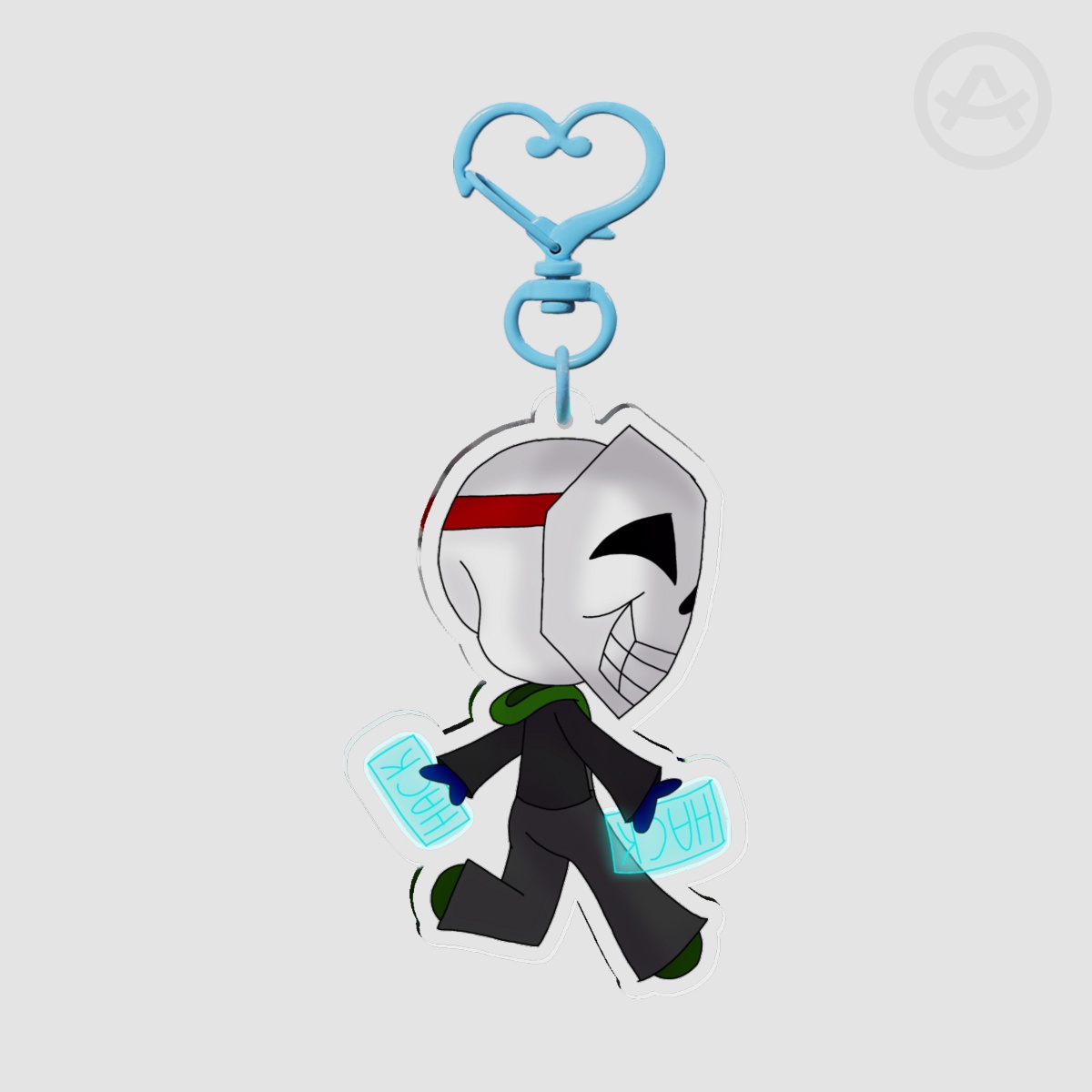 Past Hacker Sans Acrylic Keychain