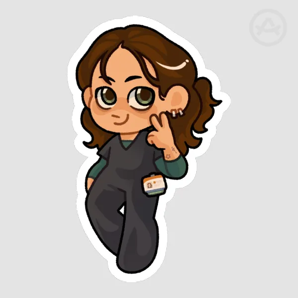 Chibi Santos Sticker