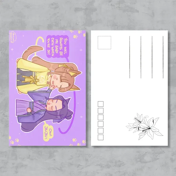 Jiujiu & A-Ling - Postcard