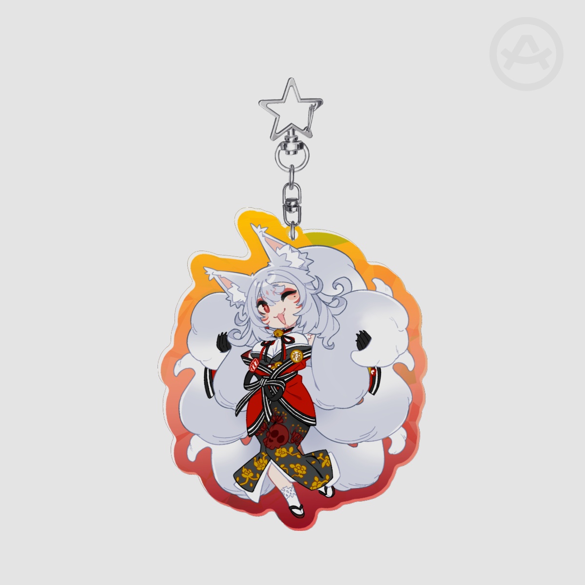 Nina Kosaka Glass Acrylic Keychain
