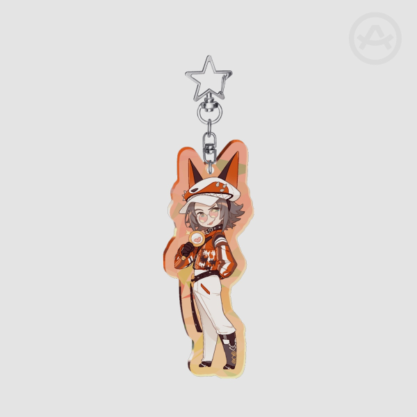 Mysta Rias Glass Acrylic Keychain