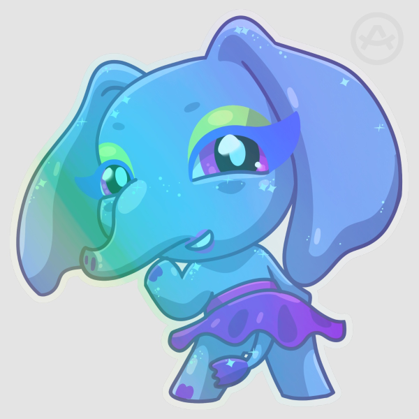 Zuri! Clear PET Vinyl Die Cut Stickers
