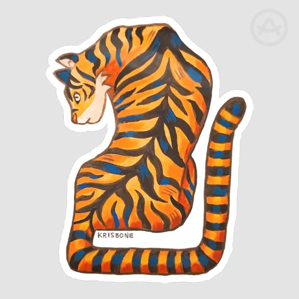 Tiger Die Cut Sticker