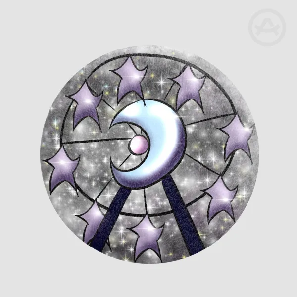 Pastel Halloween Night Carnival Carousel Plush Badge