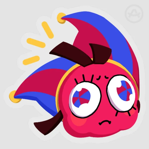 Pomni Vinyl Sticker