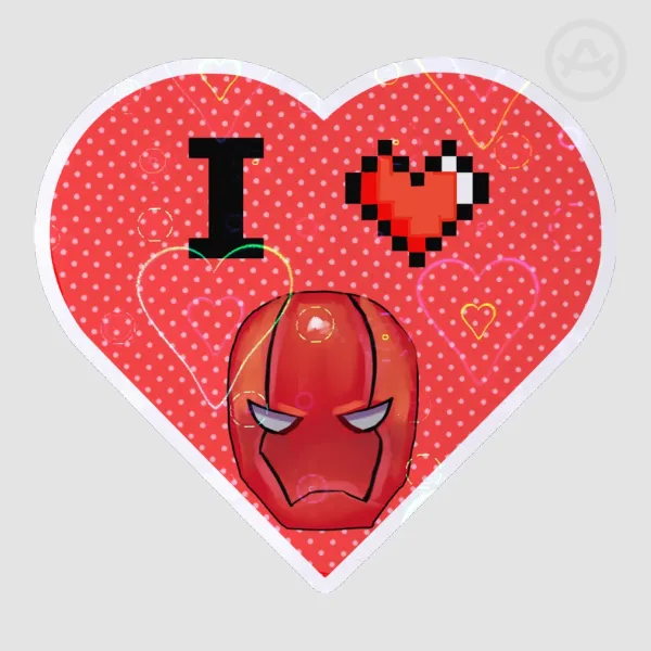 I love red Hood sticker