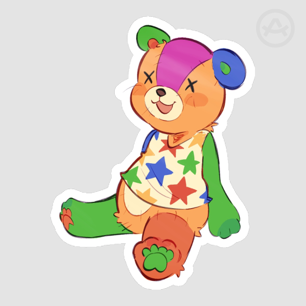 Stitches Die Cut Sticker