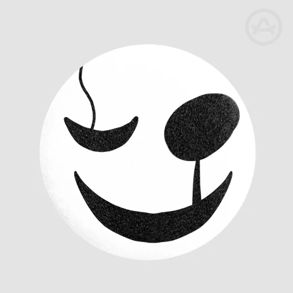 Gaster plush badge