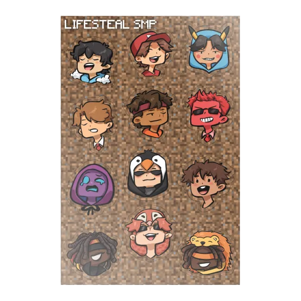 lifesteal sticker sheet 3 (fan-made)