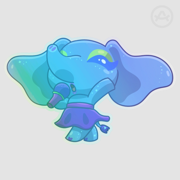Zuri 2! Clear PET Vinyl Die Cut Stickers