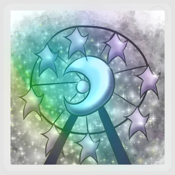 Pastel Halloween Carnival Carousel Sticker