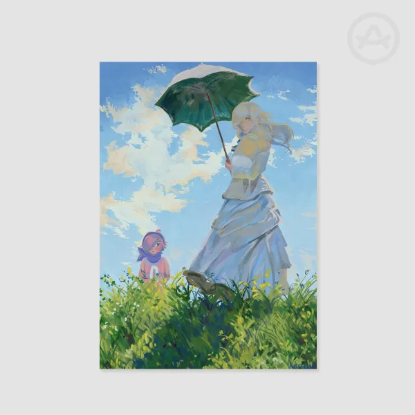 Sora with an umbrella One Piece Print (A5)