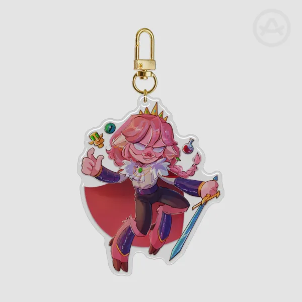 Technoblade Epoxy Keychain