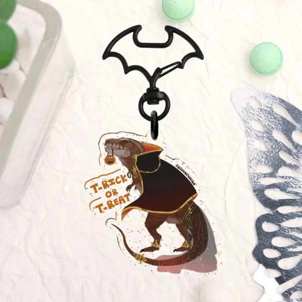 Vampire Tyrannosaurus Rex Keychain