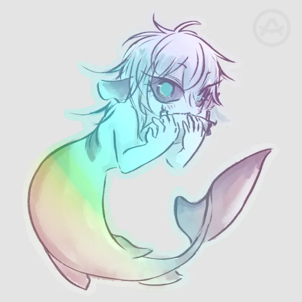 Cookie Cutter Shark Till sticker