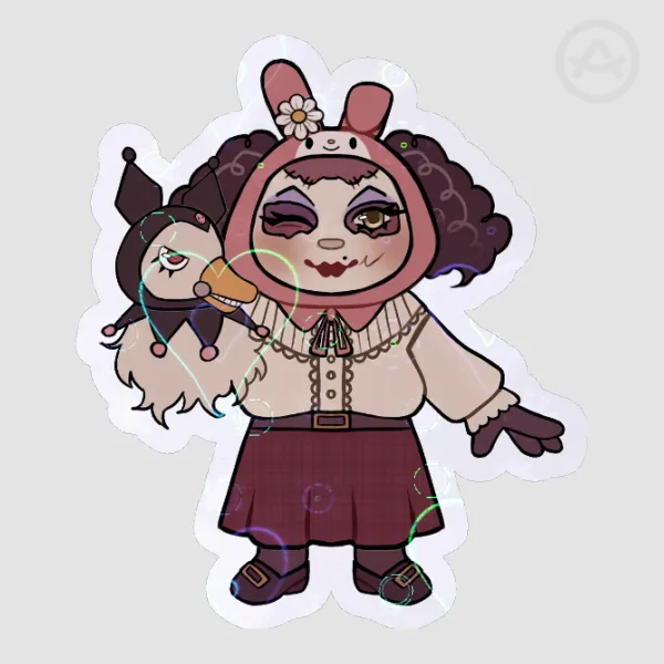 Mother Gooseberry and Dr. Futterman My Melody and Kuromi inspired sticker