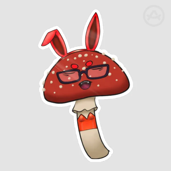 Bunny Shroom Die Cut Stickers