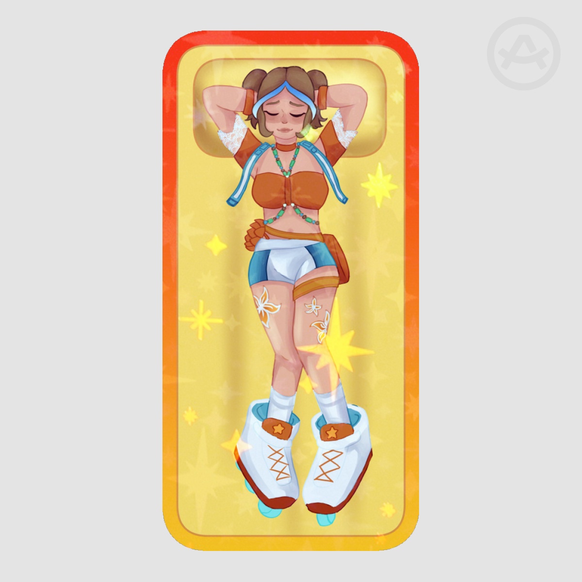 Beachside Juno Colored Edge Die Cut Stickers