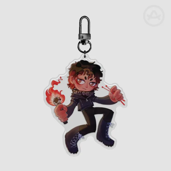 Torchbearer Epoxy Keychain
