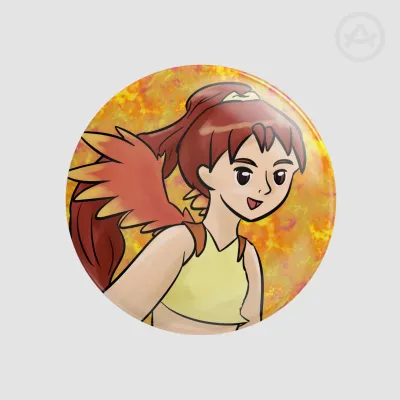 Glossy Raissa Badge