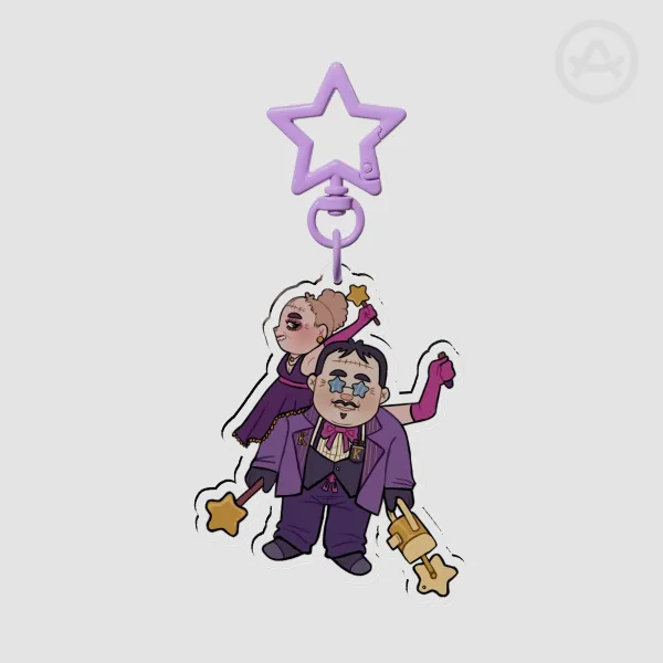 The Kress twins Little twin Stars inspired keychain