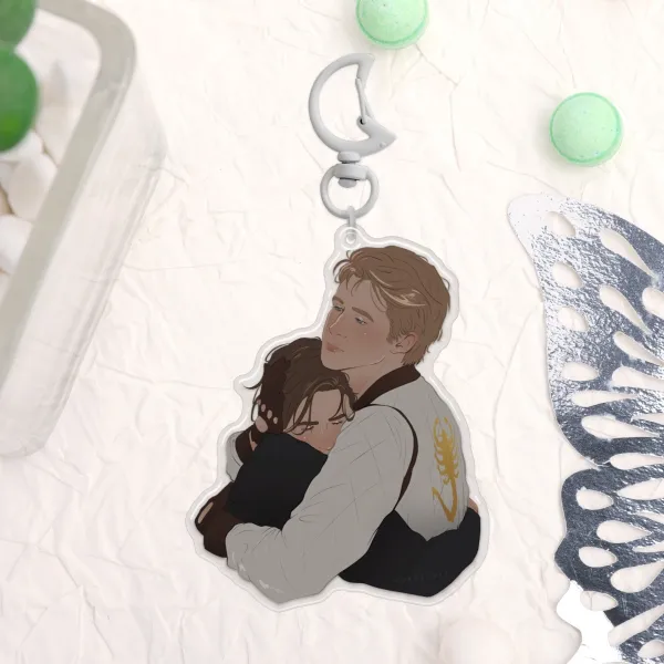 carcrash hug keychain
