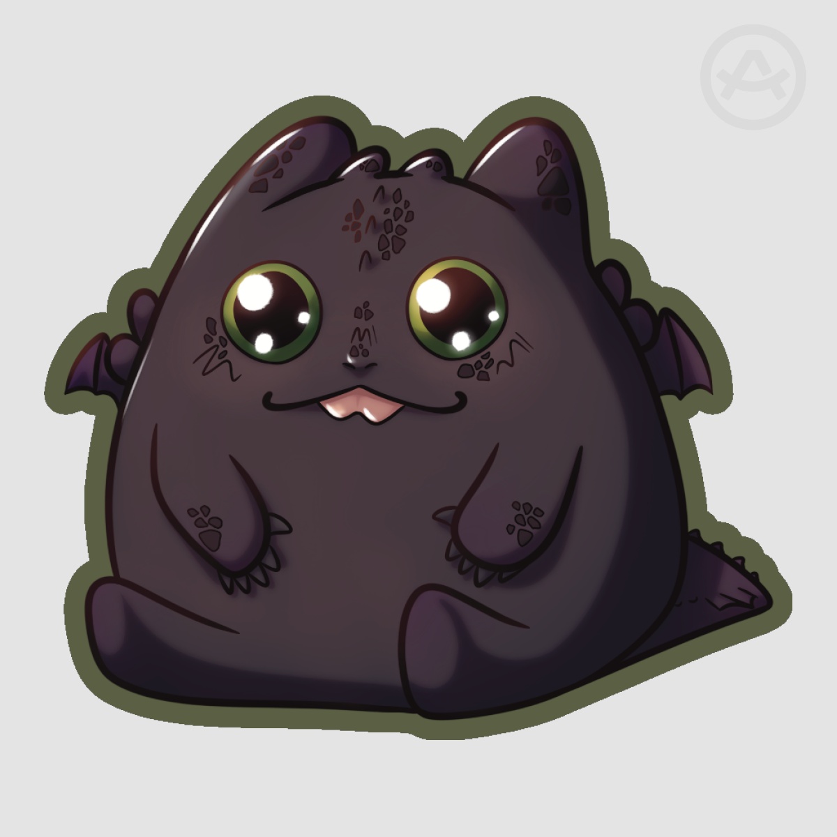 Chonky Toothless Sticker