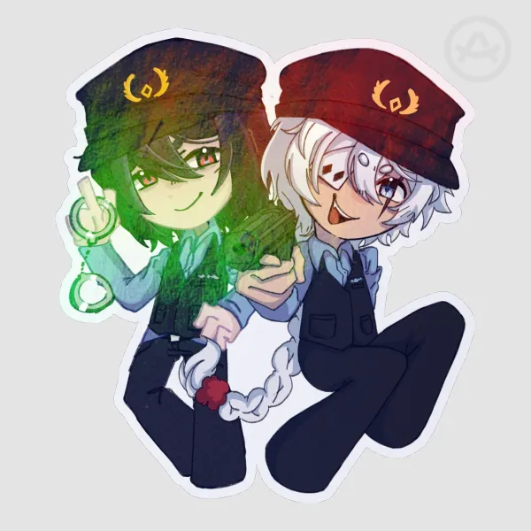 Fyolai BSD Colored Edge Die Cut Stickers