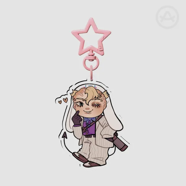 Franco Barbi Cinnamonroll inspired keychain