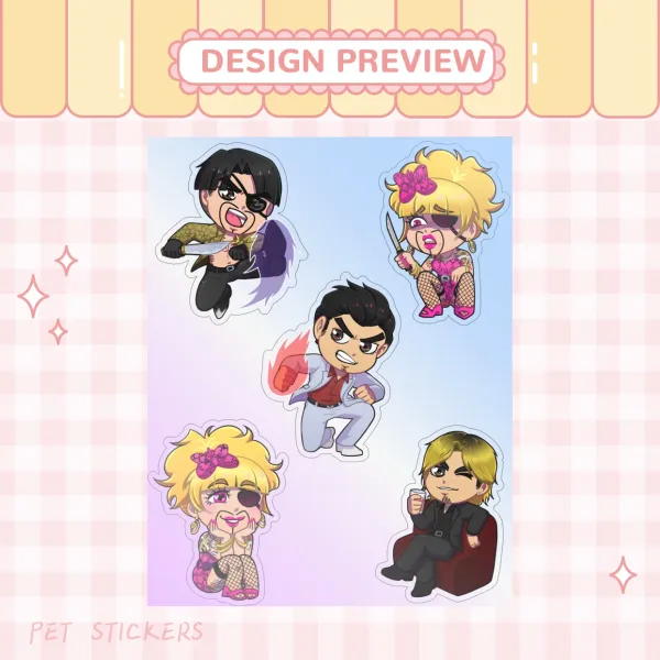 Yakuza Vinyl Sticker Sheet