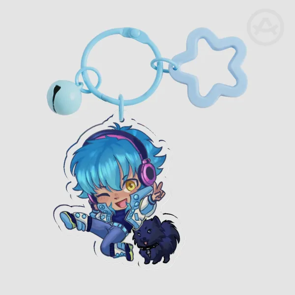 Aoba and Rain Keychain