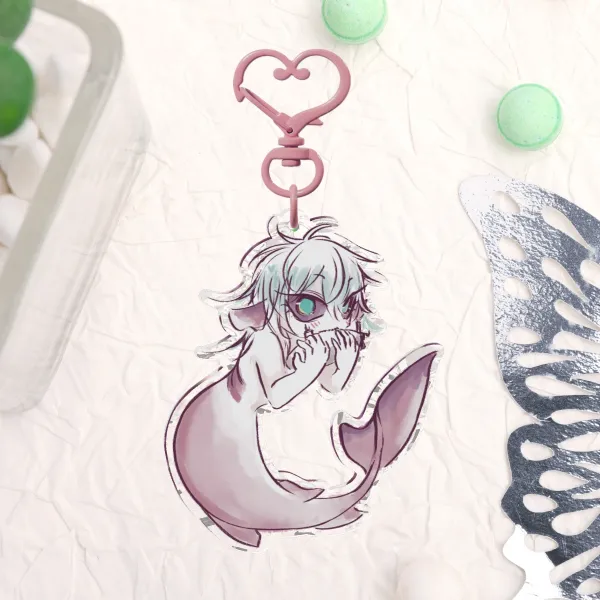 Cookie Cutter Shark Till keychain