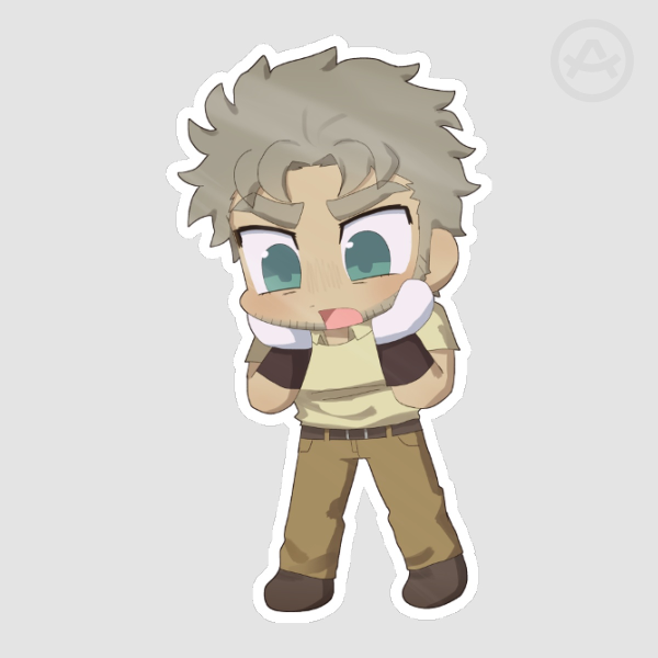 Joseph Joestar Sticker "OH MY GOD!"
