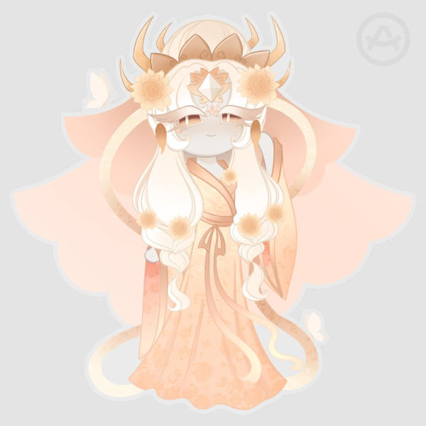 "Celestial bloom" mystic flour sticker