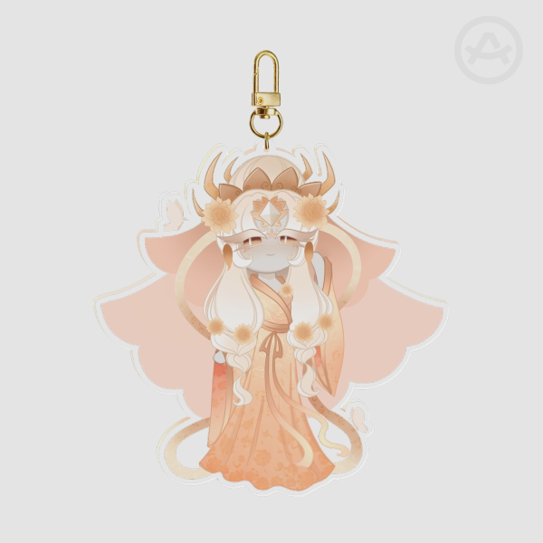 "Celestial bloom" mystic flour keychain