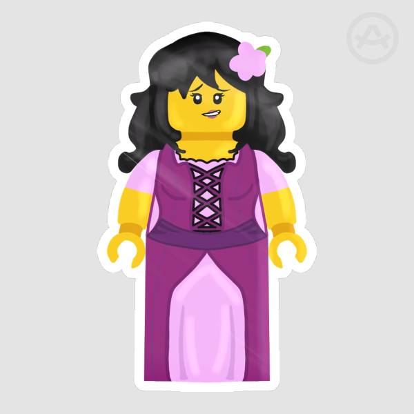 Lady Aphmau Minifigure Sticker
