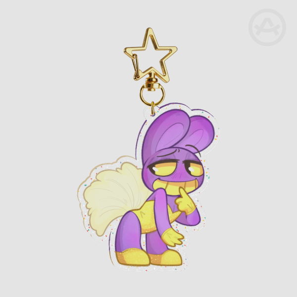 Showgirl Jax Glitter Acrylic Keychains