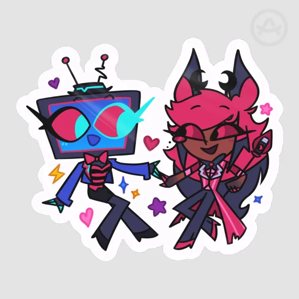 Mini YuriDuo Sticker With Stars