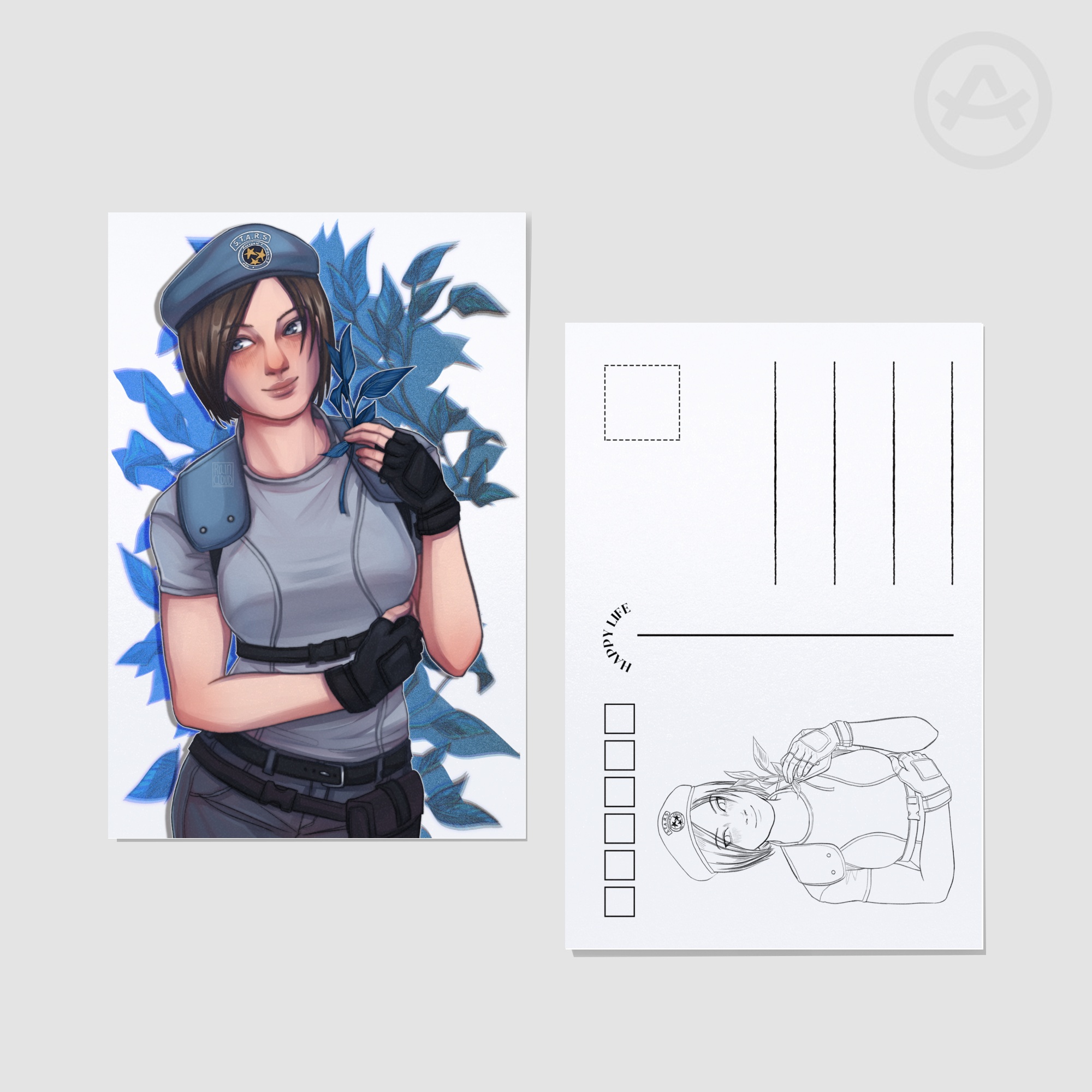 Jill Valentine S.T.A.R.S Postcard Print