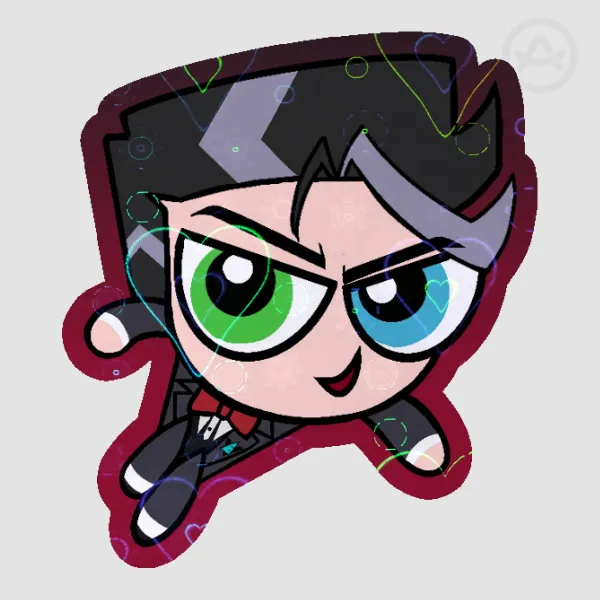 Network Sticker (Heart Holo)