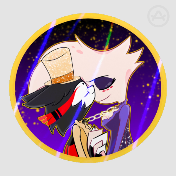 Tied Together Glampire HuskerDust Sticker