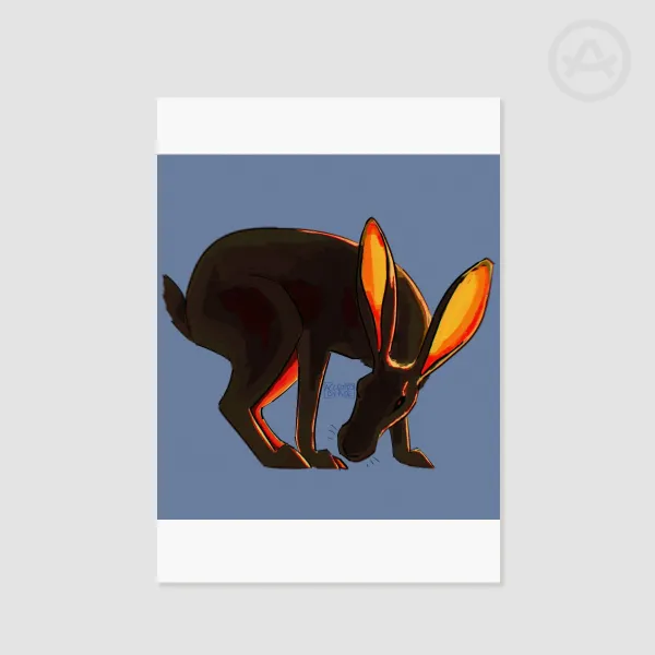 Unnerving hare print