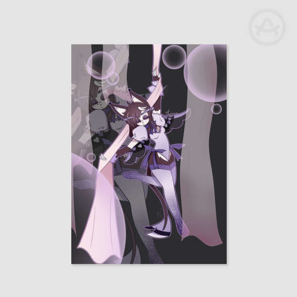 Magician Husk week - cloth | Female Husk A5 print | hazbin hotel