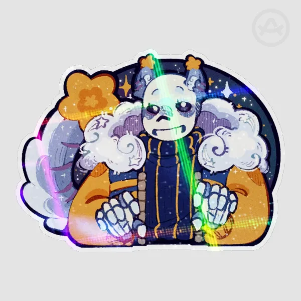 Kitty Outer Sans Sticker - UTMV