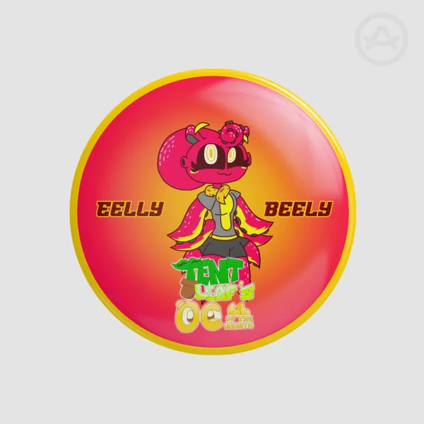 Eelly Beely Round Badge (OC Of The Month Edition)