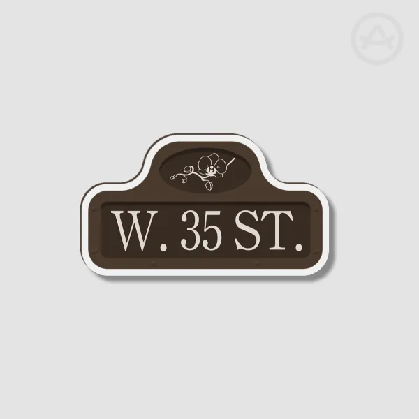 Nero Wolfe West 35th Street Vintage Road Sign Magnet