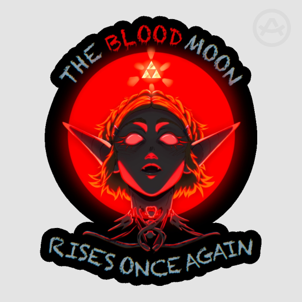 Zelda blood moon Sticker