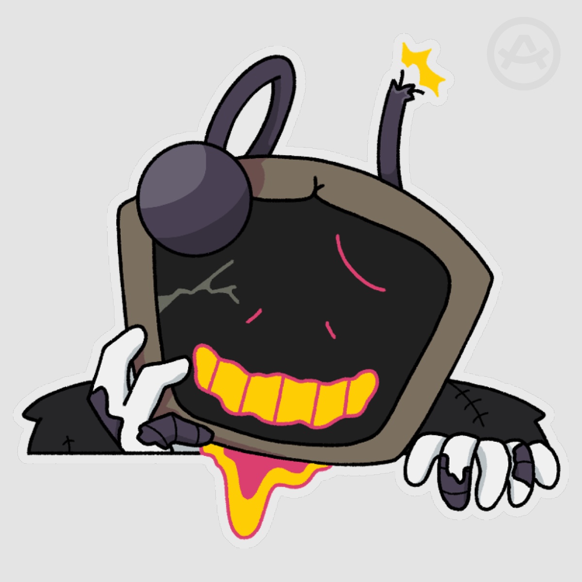 Swap Tenna- Deltarune Peekaboo Stickers